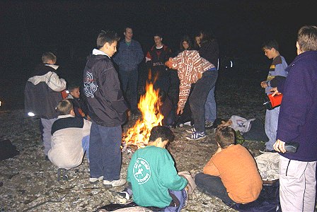 &Auml;pfel vom Lagerfeuer am Schlussabend