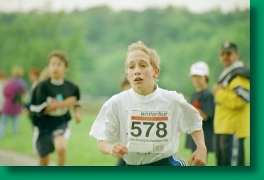 Daniel kurz vor dem Ziel